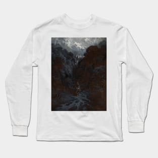 Sir Lancelot Approaching the Castle of Astolat by Gustave Dore Long Sleeve T-Shirt